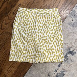 J. Crew Pencil Patterned Skirt size 6